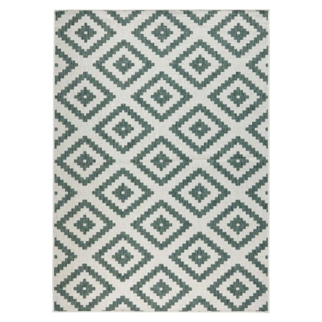 Zeleno-krémový venkovní koberec NORTHRUGS Malta, 120 x 170 cm