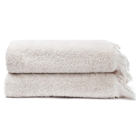 Sada 2 krémových ručníků ze 100% bavlny Bonami Selection, 50 x 90 cm