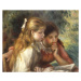 Obrazová reprodukce The Reading, c.1890-95, Pierre Auguste Renoir, 40 × 33.2 cm