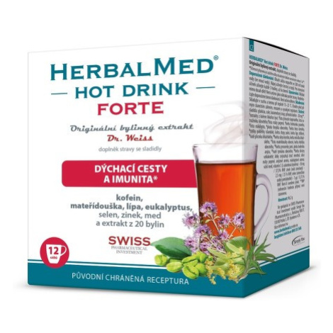 HERBALMED HotDrink Forte Dr.Weiss s kofeinem 12 sáčků