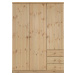 Světle hnědá šatní skříň z borovicového dřeva Steens Ribe, 202 x 150,5 cm