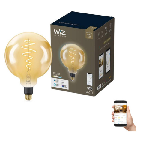 WiZ LED Stmívatelná žárovka VINTAGE G200 E27/6W/230V 2000-5000K CRI 90 Wi-Fi - WiZ