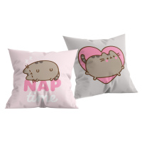 Halantex Dekorační polštářek 40x40 cm - Kočička Pusheen NAP Time růžová