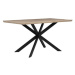Jídelní stůl 140 x 80 cm, světlé dřevo s černým SPECTRA, 168947