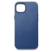Mujjo Full Leather kryt Apple iPhone 14/15 Plus modrý
