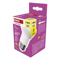 LED žárovka Classic R63 / E27 / 7 W (60 W) / 806 lm / teplá bílá