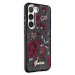 Guess GUHCS23SHCFWSA hard silikonové pouzdro Samsung Galaxy S23 5G khaki Flower Collection