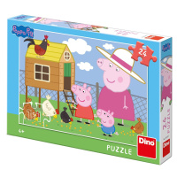 Peppa Pig - slepičky: puzzle 24 dílků - Dino