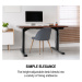 OneConcept Multidesk Comfort, výškově nastavitelný psací stůl, elektrický, černý