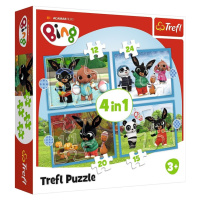 TREFL - Puzzle 4v1 - Šťastný Bing / Acamar Films Bing
