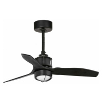 FARO JUST FAN XS LED, černá, stropní ventilátor s DC motorem 81cm