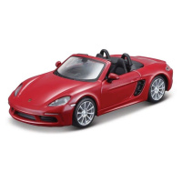 Bburago 1:32 - Porsche 718 Boxster - Dark Red, Yellow