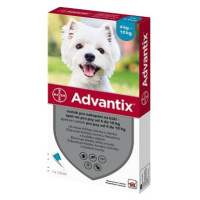 Advantix roztok pro nakapání na kůži – spot-on pro psy 4 kg - 10 kg
