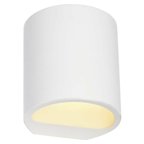 SLV BIG WHITE PLASTRA 104, nástěnné svítidlo, QT14, kulaté, bílá sádra, QT14, max. 42 W 148016