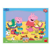 PEPPA PIG SI HRAJE 12 deskové tvary Puzzle