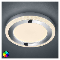 Reality Leuchten LED stropní svítidlo Slide, bílé, kulaté, Ø 40 cm