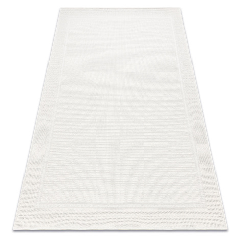 Kusový koberec Timo 5979 White – na ven i na doma 80x250 cm