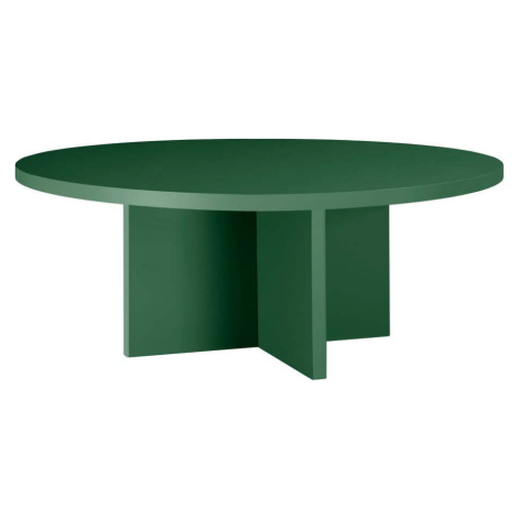 Tmavě zelený kulatý konferenční stolek ø 80 cm Pausa – Really Nice Things