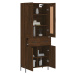 vidaXL Skříň highboard hnědý dub 69,5 x 34 x 180 cm kompozitní dřevo