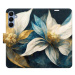 iSaprio Flip pouzdro Gold Flowers pro Samsung Galaxy A25 5G