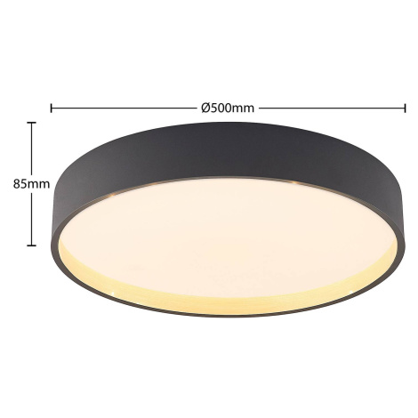 Lindby Lindby Todor LED stropní svítidlo CCT šedé 50 cm