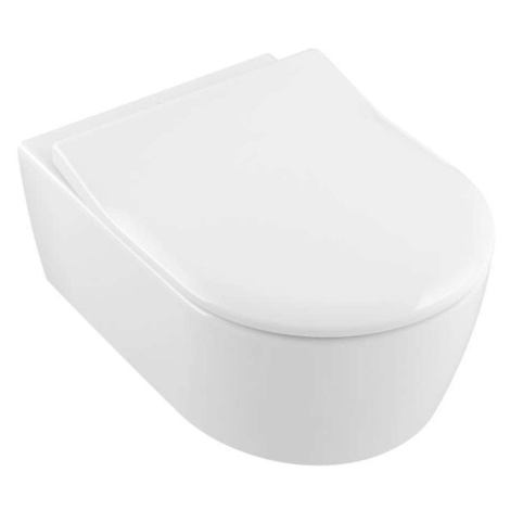 Villeroy & Boch Avento - Závěsné WC se sedátkem SoftClosing, DirectFlush, alpská bílá 5656RS01