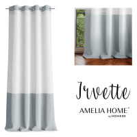 Záclona AmeliaHome Irvette stříbrná