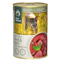 Pure Nature Cat Adult konzerva Hovězí a Zvěřina 400g