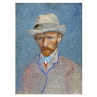 Obrazová reprodukce Self-Portrait with gray felt hat, 1887, Vincent van Gogh, 30 × 40 cm