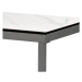Stůl konferenční, deska slinutá keramika 120x60, bílý mramor, nohy šedý kov