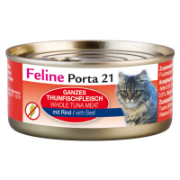 Feline Porta 21 krmivo pro kočky 6 x 156 g - Tuňák & hovězí