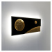 Holländer LED nástěnné světlo Universo Spettro, černá/zlatá