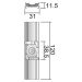 Light Impressions Deko-Light kolejnicový systém 3-fázový 230V D Line stropní rychloupínací držák