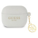 Guess GUA3LSC4EG AirPods 3 cover grey Silicone Charm 4G Collection (GUA3LSC4EG)