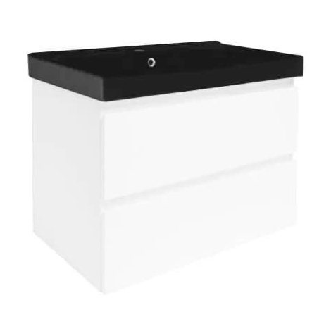 Koupelnová skříňka s umyvadlem SAT B-Way 79x50x45 cm bílá lesk BWAY280WU1B