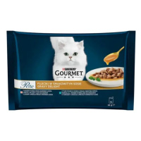 Gourmet Perle kapsičky Gravy Delight losos a tuňák 4x85g