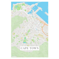 Mapa Cape Town color, (26.7 x 40 cm)