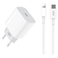 Nabíječka Wall Charger with + Lightning Cable XO L77 20W (white) (6920680873166)