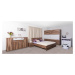 Manželská postel rea oxana 160x200cm – dub bardolino