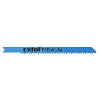 EXTOL PREMIUM 8805703 - plátky do přímočaré pily 5ks, 75x2,5mm, Bi-metal
