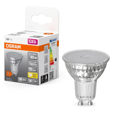 OSRAM LED reflektorová žárovka Star PAR16, GU10, 6,9 W, 620 lm, 2700 K, čirá