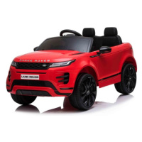 Elektrické autíčko Range Rover Evoque, Jednomístné, červené, Kožená sedadla, MP3