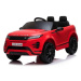 Elektrické autíčko Range Rover Evoque, Jednomístné, červené, Kožená sedadla, MP3