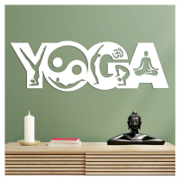 Dřevěný nápis na zeď - Yoga