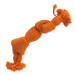 Uzel DOG FANTASY oranžový pískací 2 knoty 22 cm 1 ks