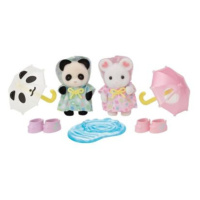 Sylvanian Families Procházka v dešti Baby Duo