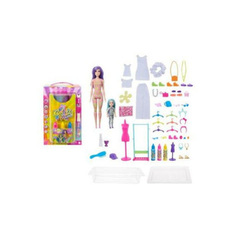 Mattel HCD29 Barbie Color Reveal - Neonová batika dárkový set