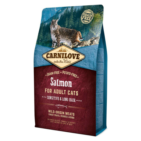 Carnilove Cat Adult – losos / Sensitive & Long Hair 2 kg