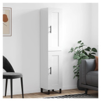 vidaXL Skříň highboard bílá s vysokým leskem 34,5x34x180 cm kompozit