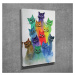 Wallity Obraz HAPPY CATS 30x40 cm vícebarevný